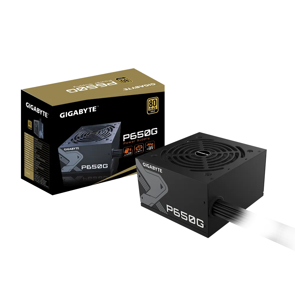 Gigabyte PSU P650B Gold Certified 650W 3 Year Warranty; 24/20-PIN X 1; CPU 4+4-PIN X 1; PCI-E 6+2-PIN X 2; SATA X 6; Peri X3