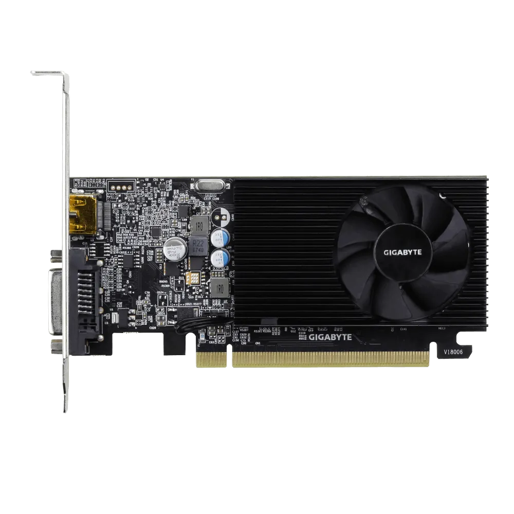 Gigabyte Nvidia Geforce Gt 1030 2GB GDDR4; 64-BIT Memory Bus; Pci Express 2.0; 1X Dual-Link Dvi-D; 1X HDMI; Low Profile image 2