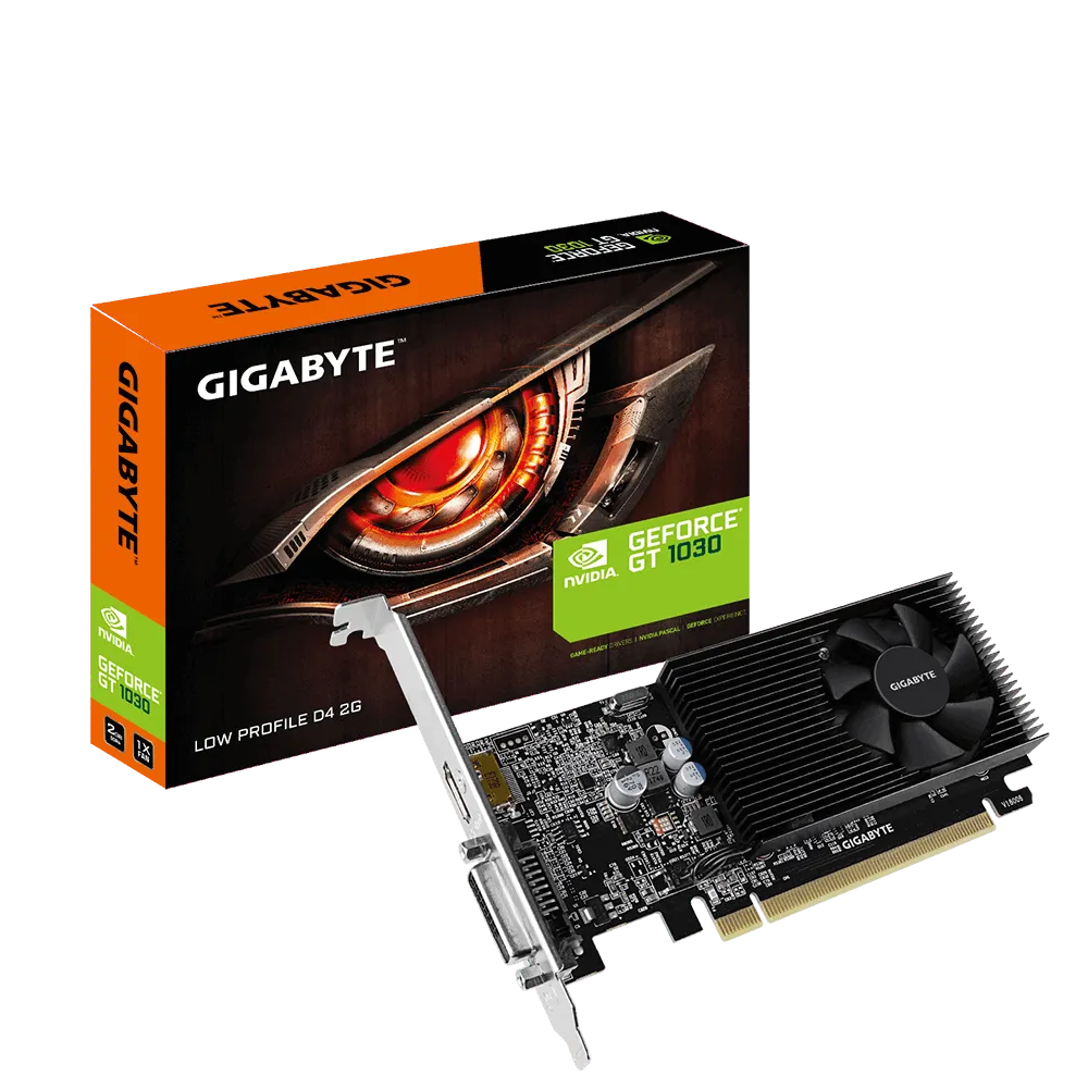 Gigabyte Nvidia Geforce Gt 1030 2GB GDDR4; 64-BIT Memory Bus; Pci Express 2.0; 1X Dual-Link Dvi-D; 1X HDMI; Low Profile image 4