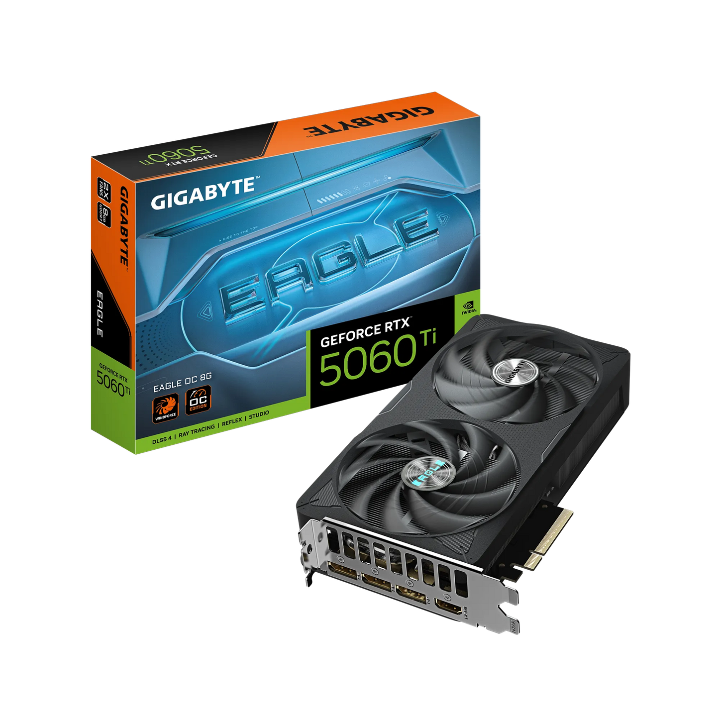 Gigabyte Nvidia Geforce Rtx 5060TI Eagle Oc 8GB 8GB GDDR7; 128-BIT Memory Bus; 1X HDMI; 3X Displayport .