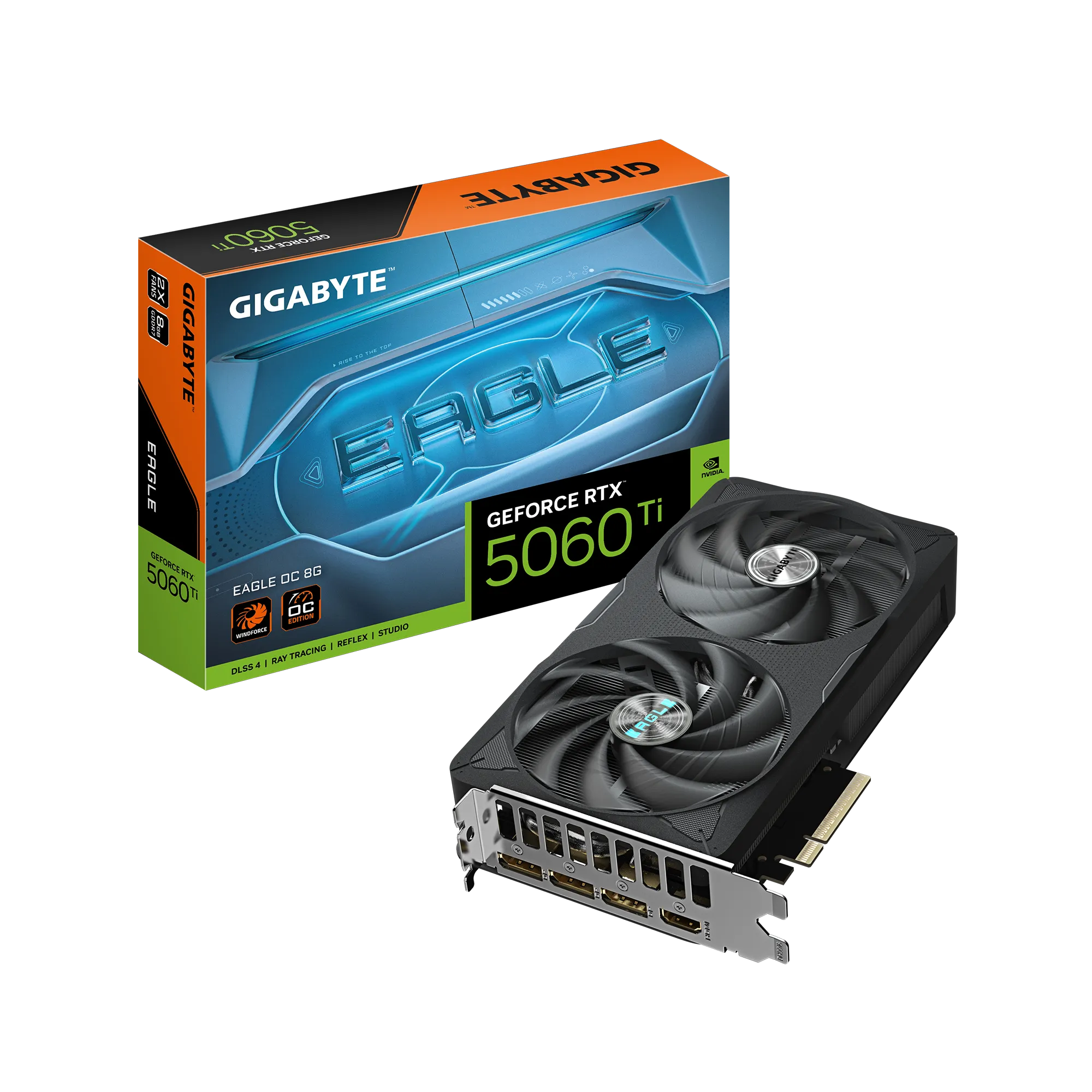 Gigabyte Nvidia Geforce Rtx 5060TI Eagle Oc 8GB 8GB GDDR7; 128-BIT Memory Bus; 1X HDMI; 3X Displayport .
