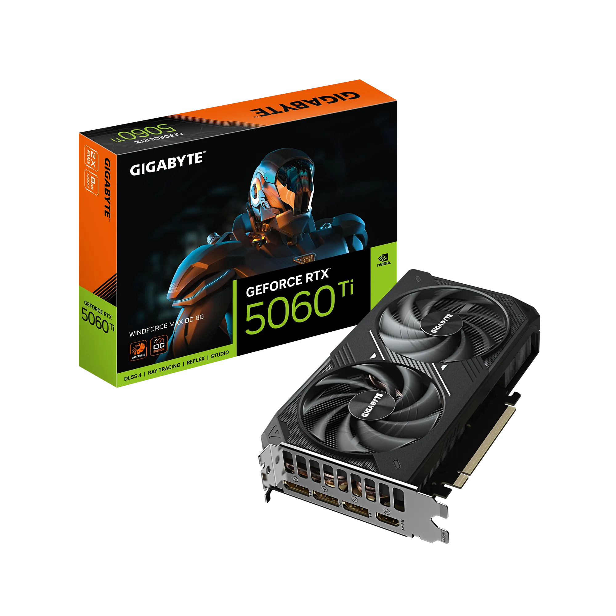 Gigabyte Nvidia Geforce Rtx 5060TI Windforce Max 8GB 8GB GDDR7; 128-BIT Memory Bus; 1X HDMI; 3X Displayport image 4