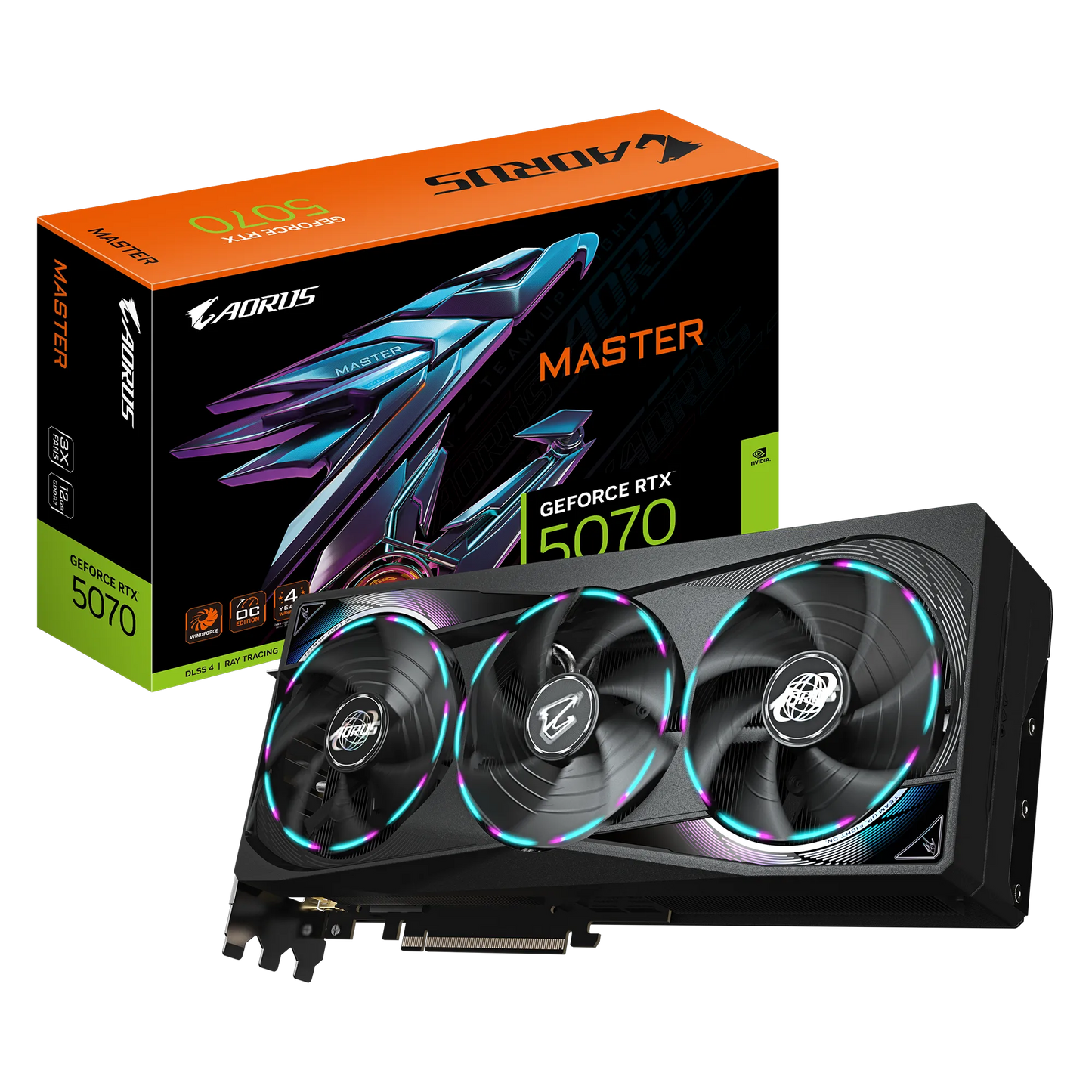Gigabyte Nvidia Geforce Rtx™ 5070 Aorus Master 12GB GDDR7 HDMIX1/DPX3 image 5