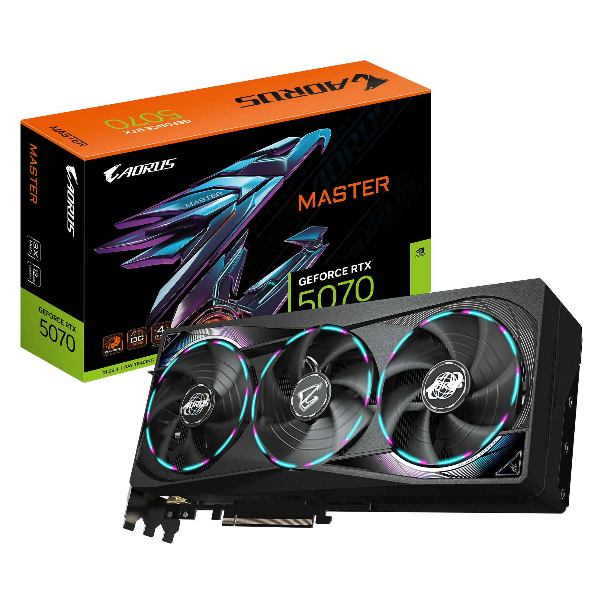 Gigabyte Nvidia Geforce Rtx™ 5070 Aorus Master 12GB GDDR7 HDMIX1/DPX3 image 5