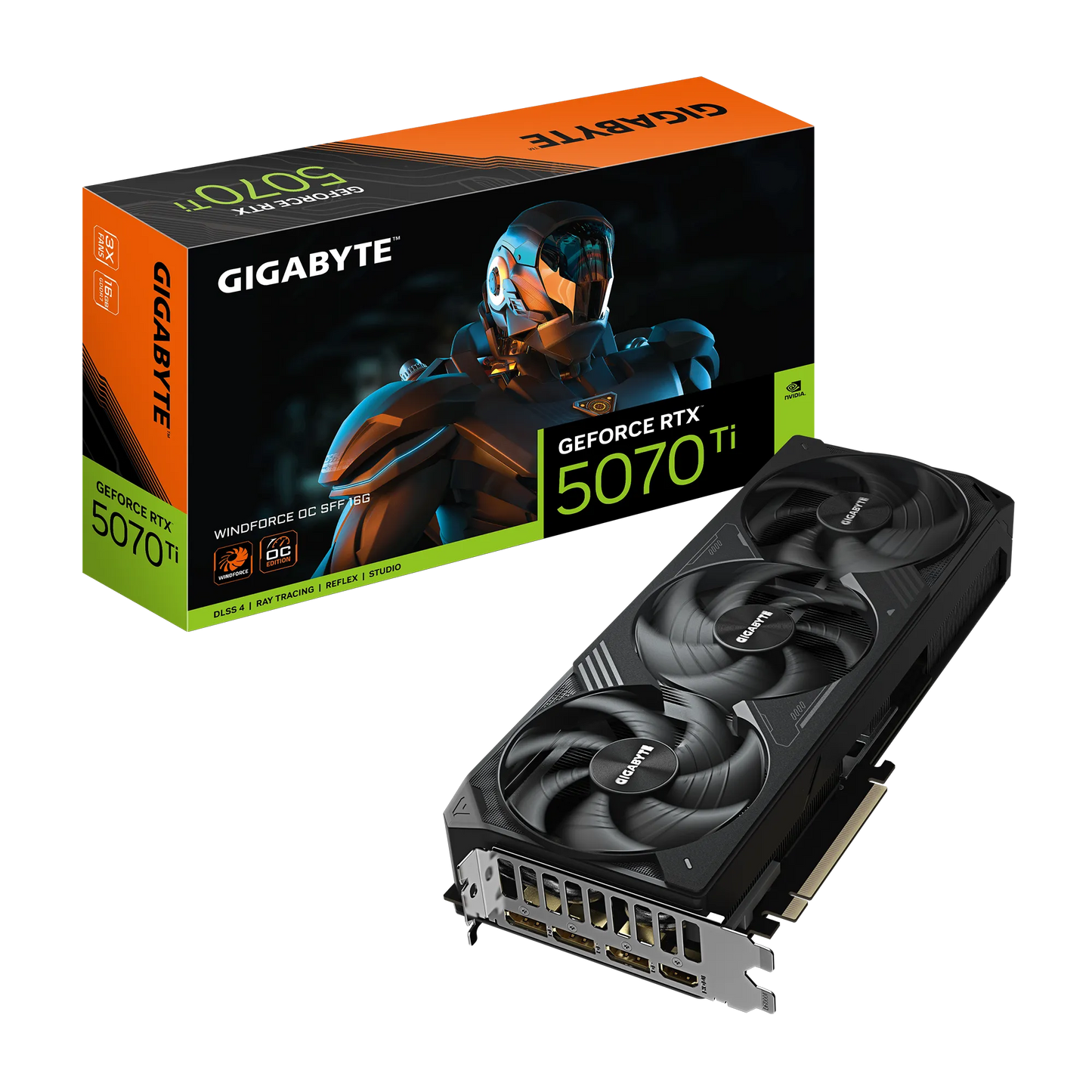 Gigabyte Nvidia Geforce Rtx™ 5070TI Windforce Oc Sff 16GB GDDR7 HDMIX1/DPX3 image 4