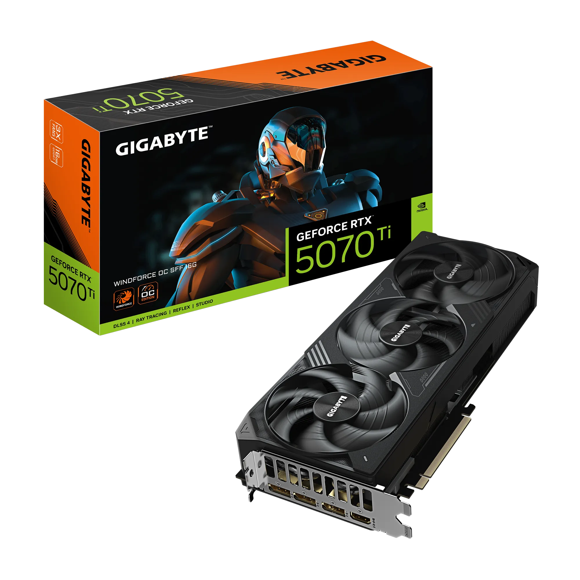 Gigabyte Nvidia Geforce Rtx™ 5070TI Windforce Oc Sff 16GB GDDR7 HDMIX1/DPX3 image 4