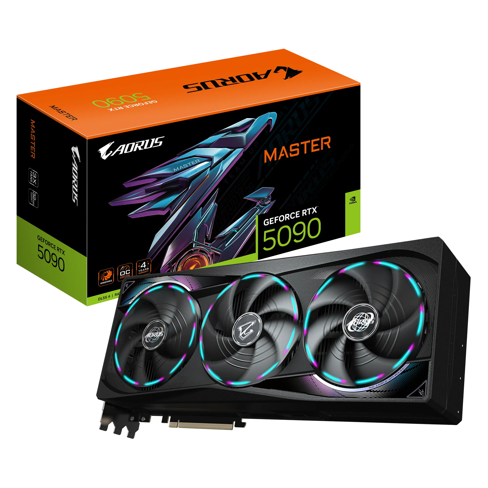 Gigabyte Nvidia Geforce Rtx 5090 Aorus Master 32GB GDDR7; 512-BIT Memory Bus; 1X HDMI; 3X Displayport; Min 1000W PSU. .
