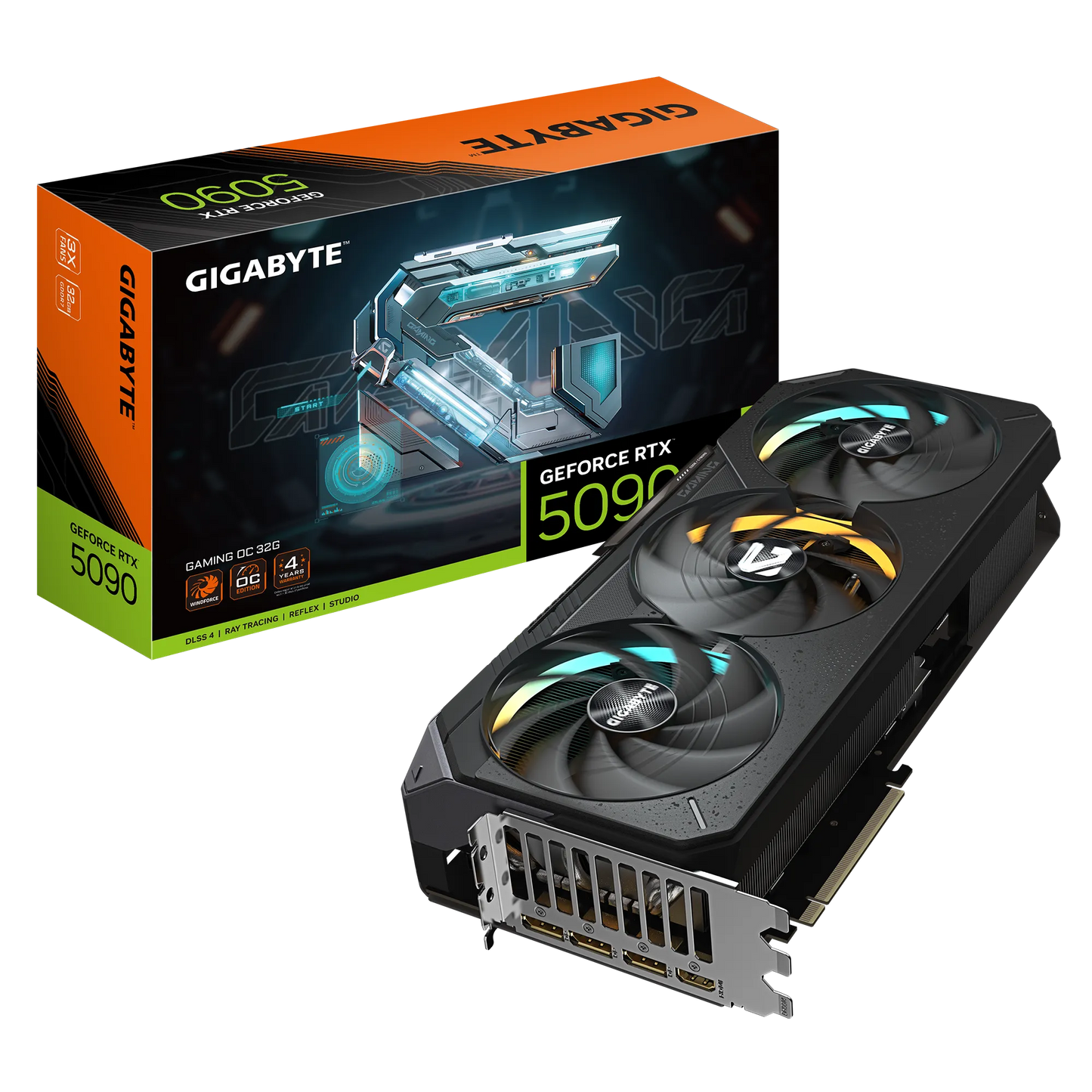 Gigabyte Nvidia Geforce Rtx 5090 Gaming Oc 32GB GDDR7; 512-BIT Memory Bus; 1X HDMI; 3X Displayport; Min 1000W PSU. .