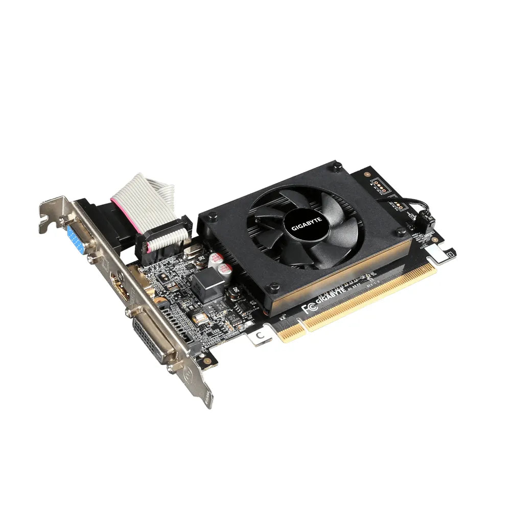 Gigabyte Graphics Nvidia Geforce® Gt 710 2GB GDDR3 64BIT . 1X Dual-Link Dvi-D; 1X HDMI; 1X VGA; Low Profile image 5