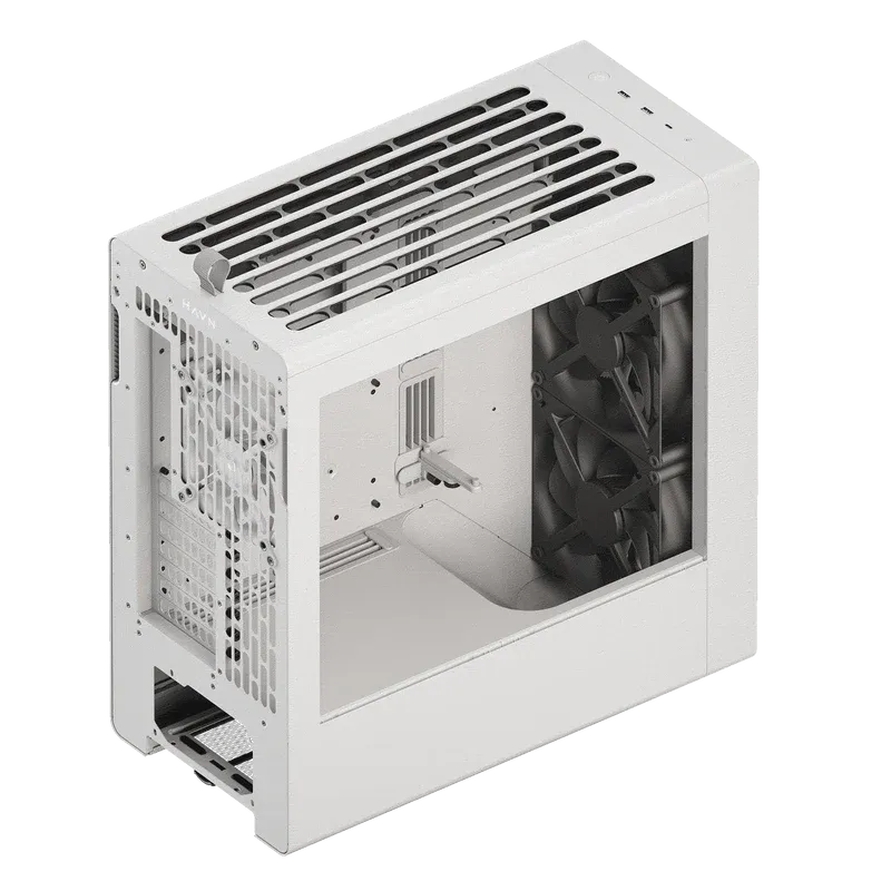 Aerocool Havn Bf 360 White Eatx Case Adjustable Gpu Bracket Supports Up To 7 Fans (0 Incl) 2X 3.5'' Or 4X 2.5'' 420MM Ra image 5