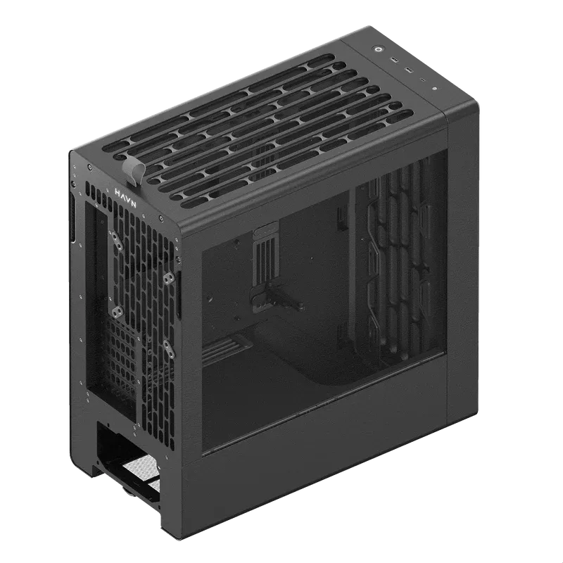 Aerocool Havn Bf 360 Black Eatx Case Adjustable Gpu Bracket Supports Up To 7 Fans (0 Incl) 2X 3.5'' Or 4X 2.5'' 420MM Ra image 4