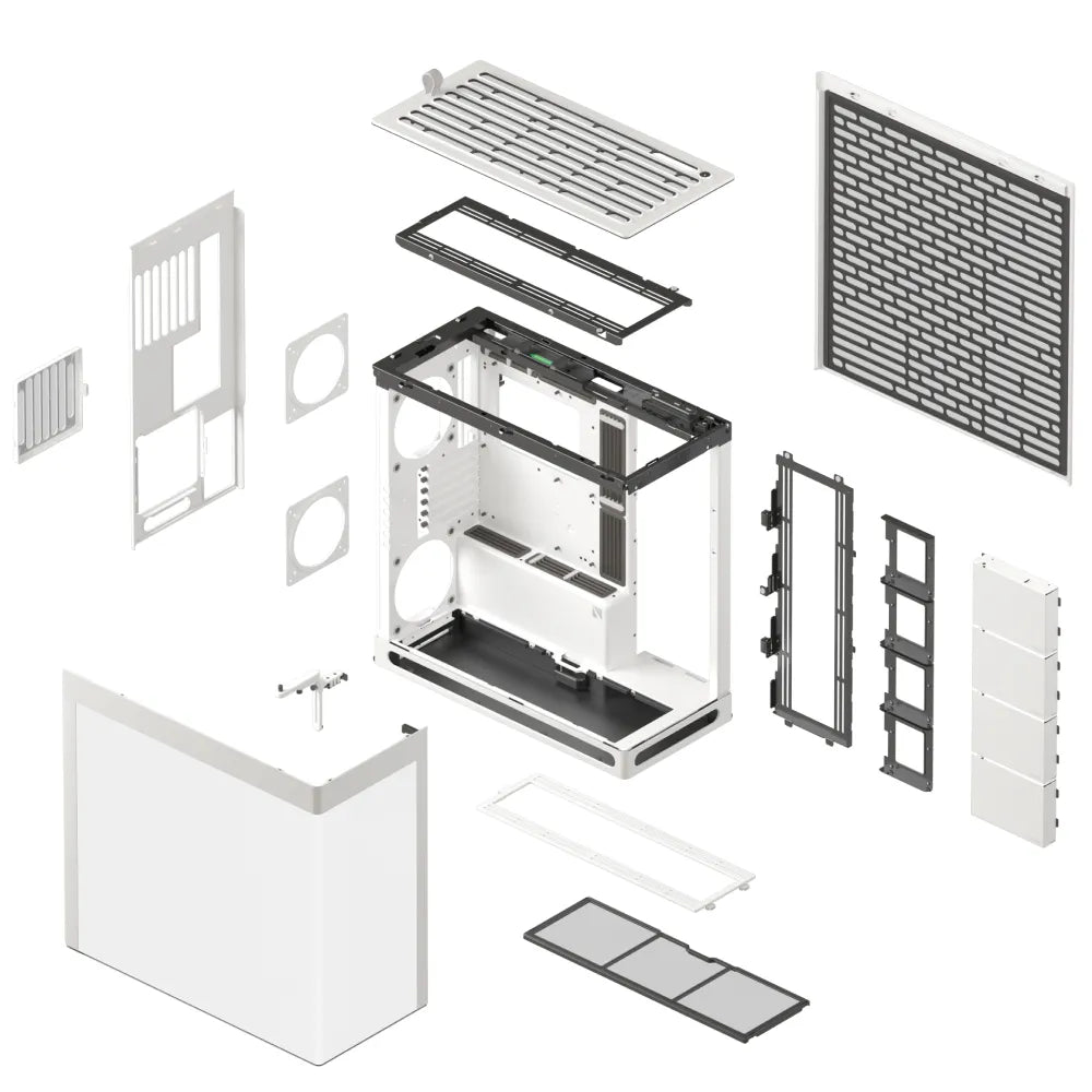 Aerocool Havn Hs 420 Base Edition White Eatx Case Supports Up To 11 Fans (0 Incl) 4X 3.5'' Or 8X 2.5'' 420MM Radiator. image 2
