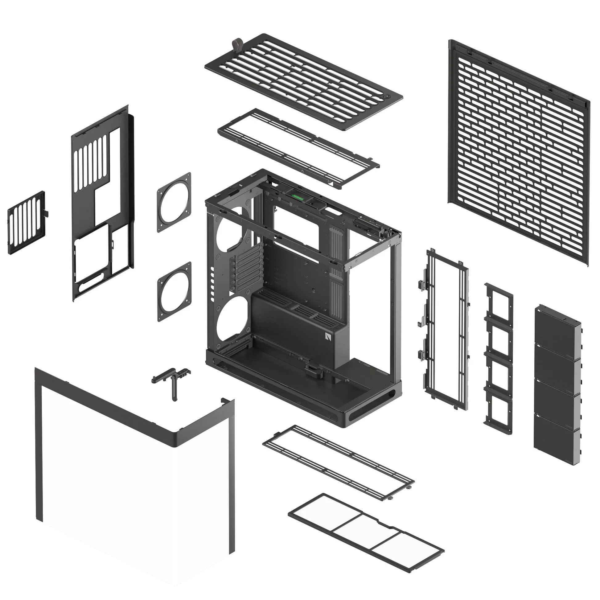 Aerocool Havn Hs 420 Base Edition Black Eatx Case Supports Up To 11 Fans (0 Incl) 4X 3.5'' Or 8X 2.5'' 420MM Radiator.