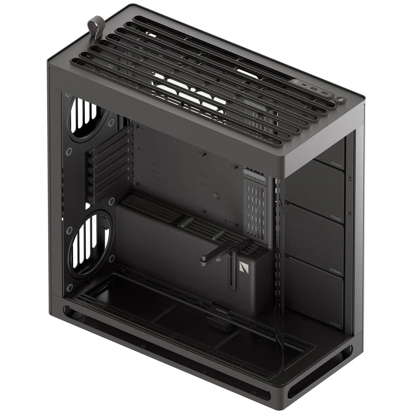 Aerocool Havn Hs 420 Base Edition Black Eatx Case Supports Up To 11 Fans (0 Incl) 4X 3.5'' Or 8X 2.5'' 420MM Radiator. image 2