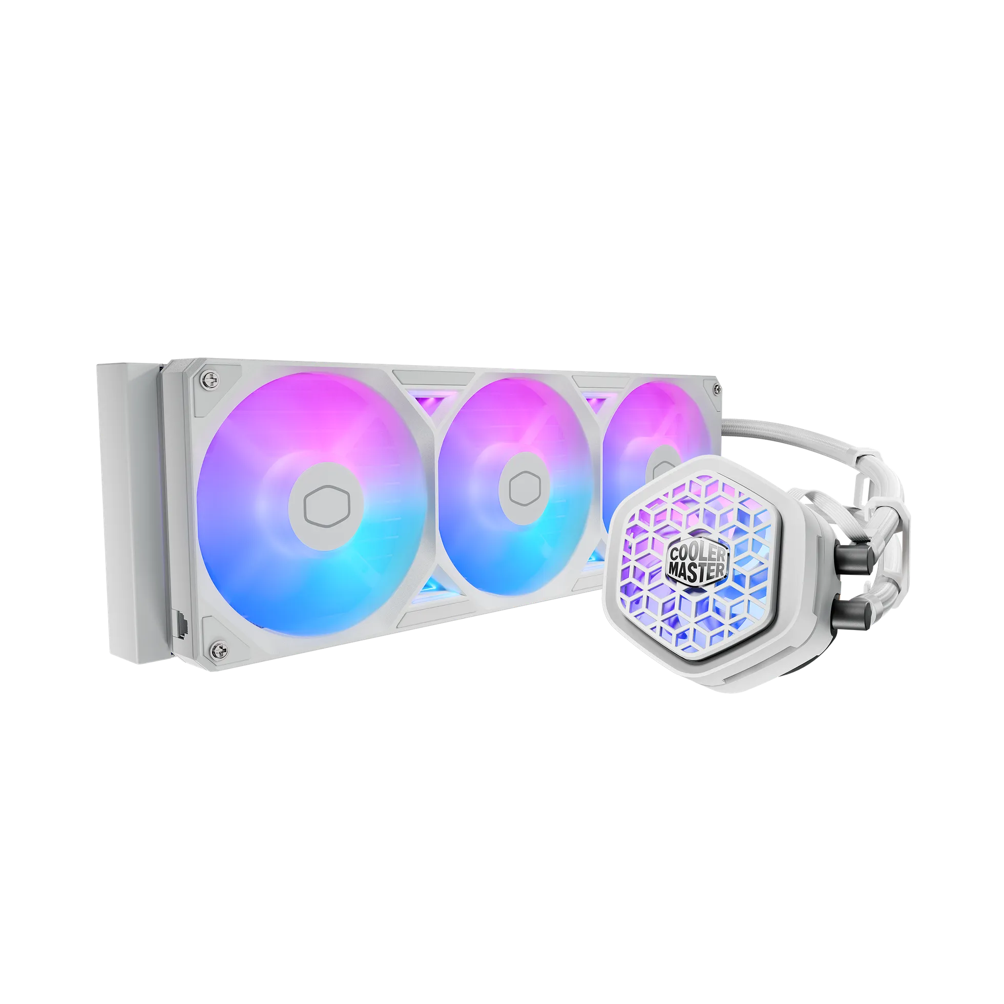 Cooler Master Ml 360 Atmos II Vrm Fan;; Supports INTEL: Lga 1851; 1700; 1200; 1150; 1151; 1155; 1156; AMD: AM5; AM4 White image 2