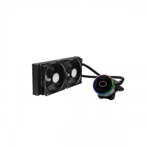 Cooler Master Masterliquid ML240 Vivid ARGB Cooler With Dual Sickleflow 120MM PWM Fans And 240MM Aluminum Radiator -Black image 2