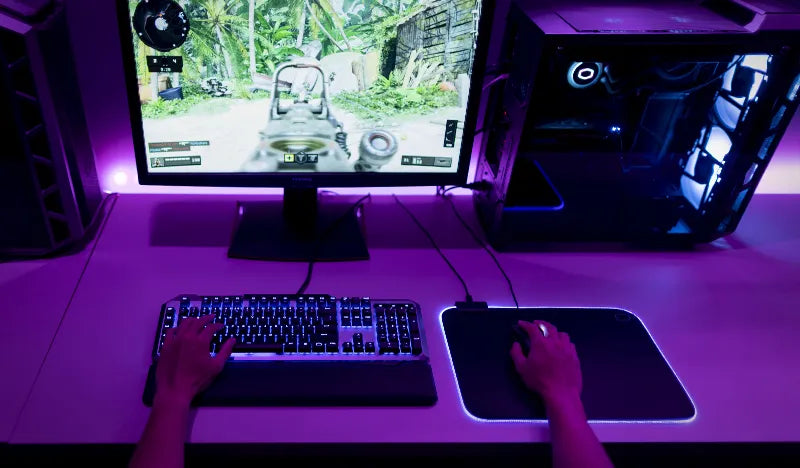 Cooler Master Keyboard MP750 Medium Flexible RGB Mousepad; Smooth Surface; Thick RGB Borders; Water Repellent Coating image 5