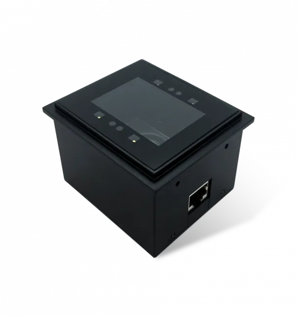 Newland FM30 Grouper II 2D Cmos Fixed Mounted Reader For Kiosk Integration With Flush Glass Front; Optimized To Read From Cell Phone And