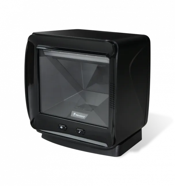 NEWLAND-FR80 Salmon 2D Cmos Mega Pixel Large Window Vertical Desktop Scanner With ''l'' Mounting Bracket; 3 Mtr USB Cable And Mu