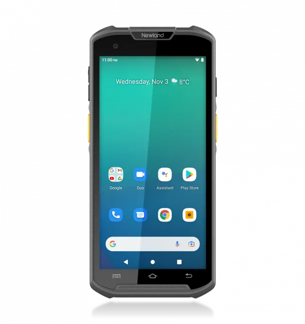 Newland ''MT9300 Megattera Standard Mobile Computer With 5.5'''' Touchscreen; Angled 2D Cmos Mega Pixel Imager With Laser Aimer (CM66);