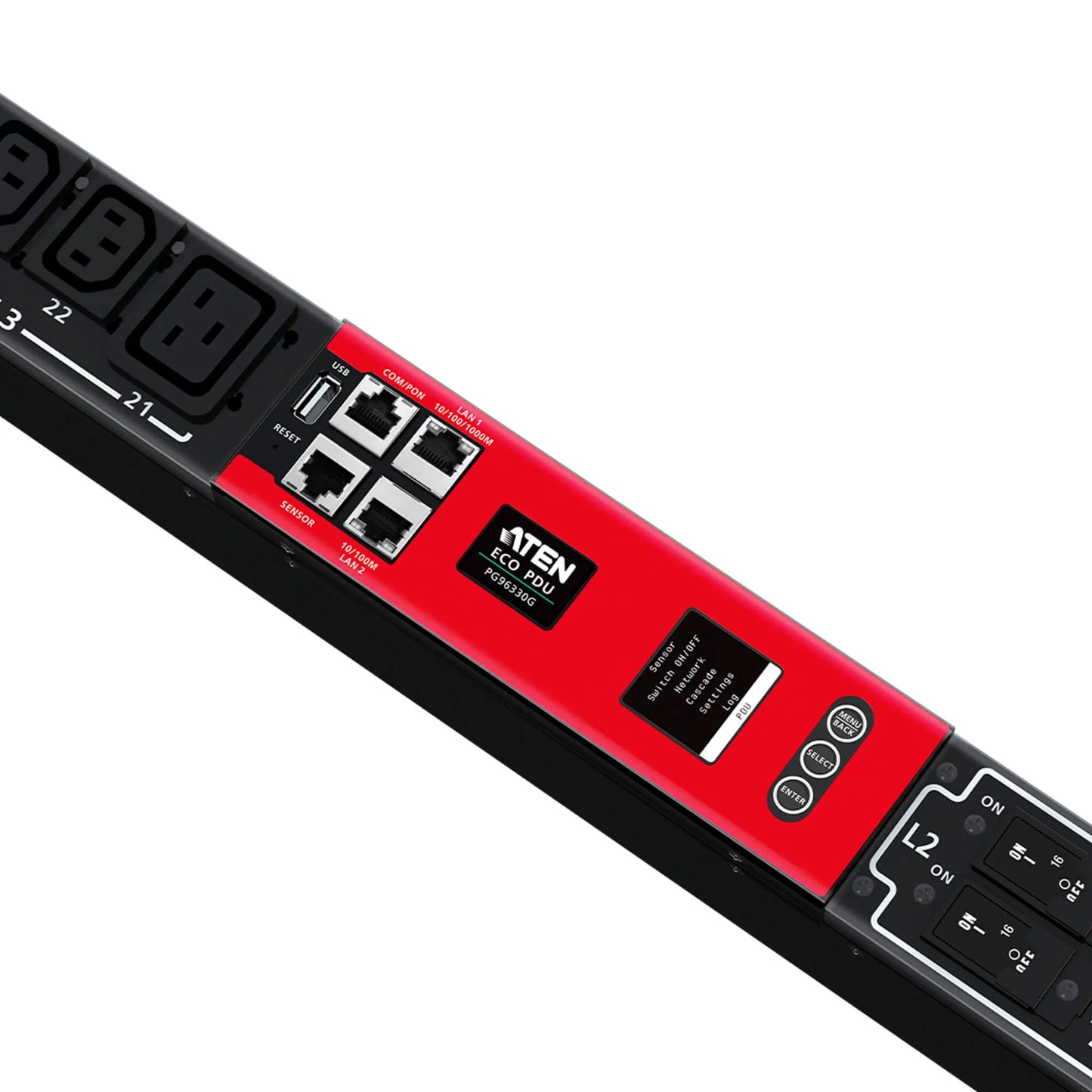 Aten 30A/32A 30-OUTLET 3-PHASE Switched Eco Pdu image 3
