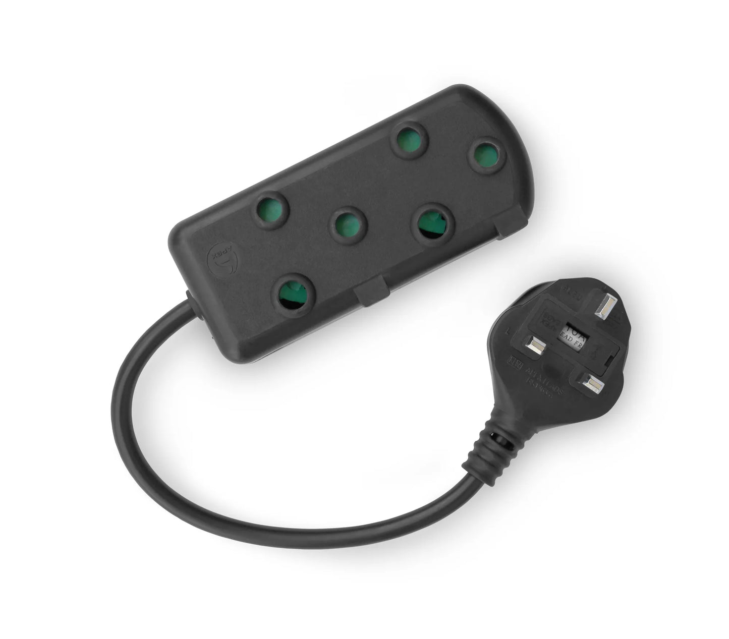 Portable Power Rct 2 Sa Socket Multiplug With Uk Plug Black