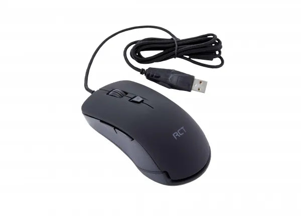 Rct Peripherals Rct Optical USB Mouse Black 3200 DPI Wired