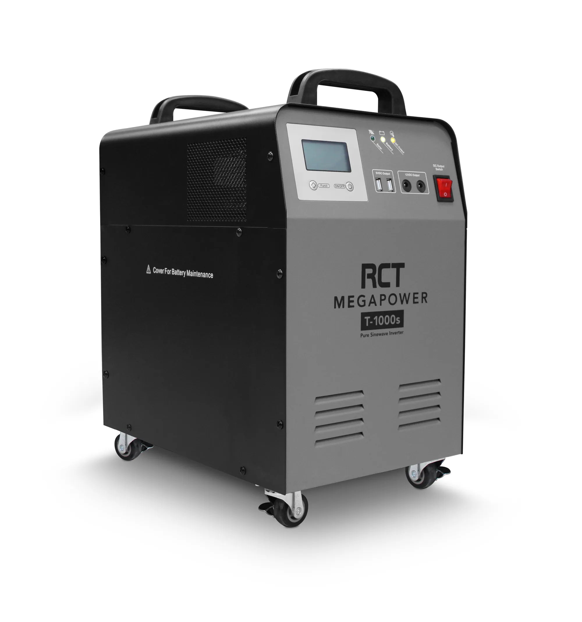 Portable Power Rct 1KVA/1000W Line Interactive Ups Inverter Trolley 1 X 100AH Gel Battery (warranty Electronics- 1 Year; Battery 6 Month) image 2