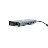 Rct Peripherals Rct Compact 12-IN-1 USB Type C Hub With 2 HDMI; 1 VGA; 3 USB 3.0; 1 USB 2.0; 1 RJ45; PD100W; Audio; Sd & Microsd Card Reader image 2