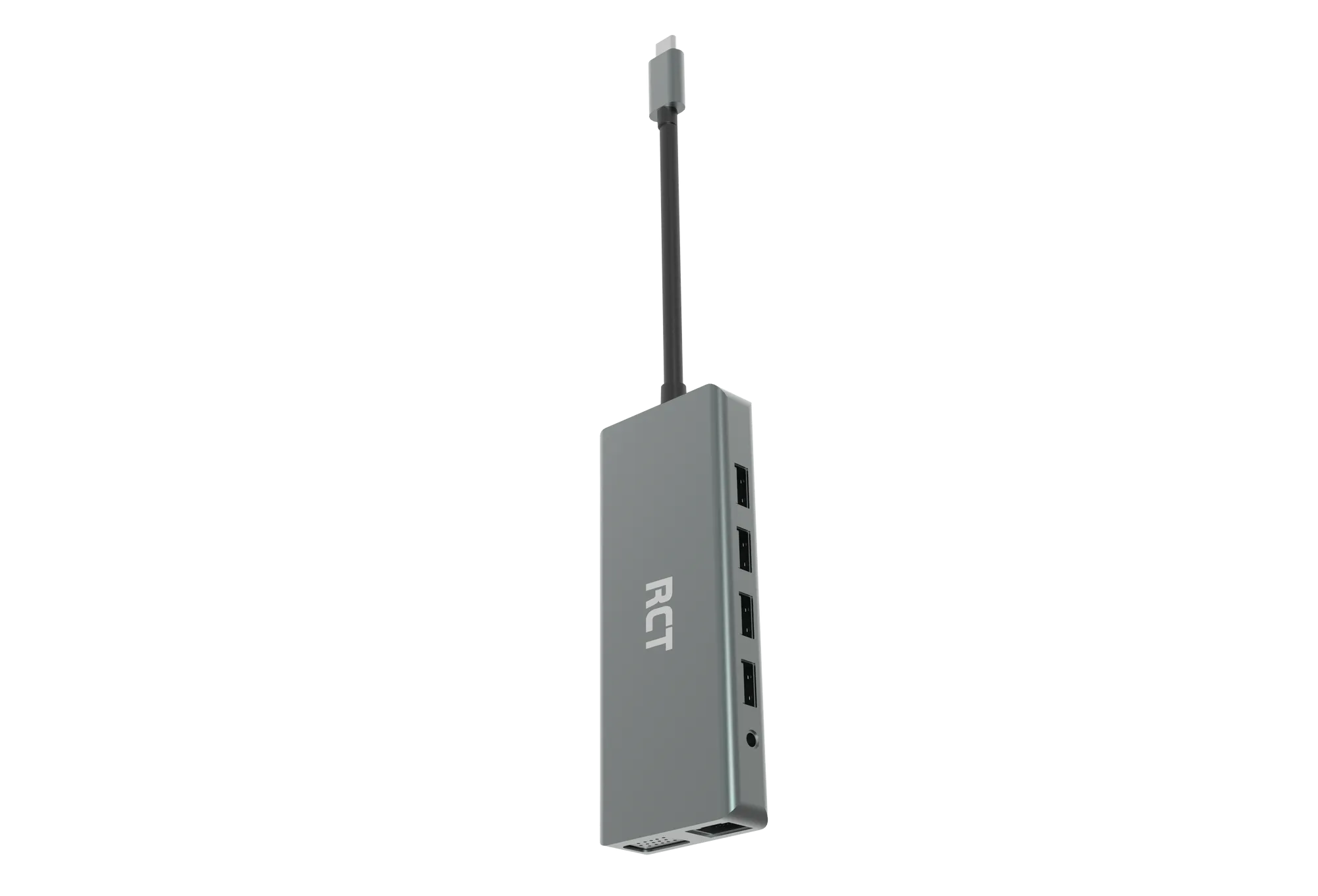 Rct Peripherals Rct Compact 12-IN-1 USB Type C Hub With 2 HDMI; 1 VGA; 3 USB 3.0; 1 USB 2.0; 1 RJ45; PD100W; Audio; Sd & Microsd Card Reader image 4