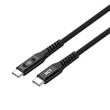Rct Peripherals Rct USB-C To USB-C Pd 100W (5A) Cable; 2M; Braided; LED Display image 2