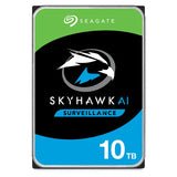 Seagate Skyhawk Ai . 10TB 3.5'' Hdd Surveillance Drives; SATA 6GB/S Interface; 256MB Cache; Rpm: 7200; 512E