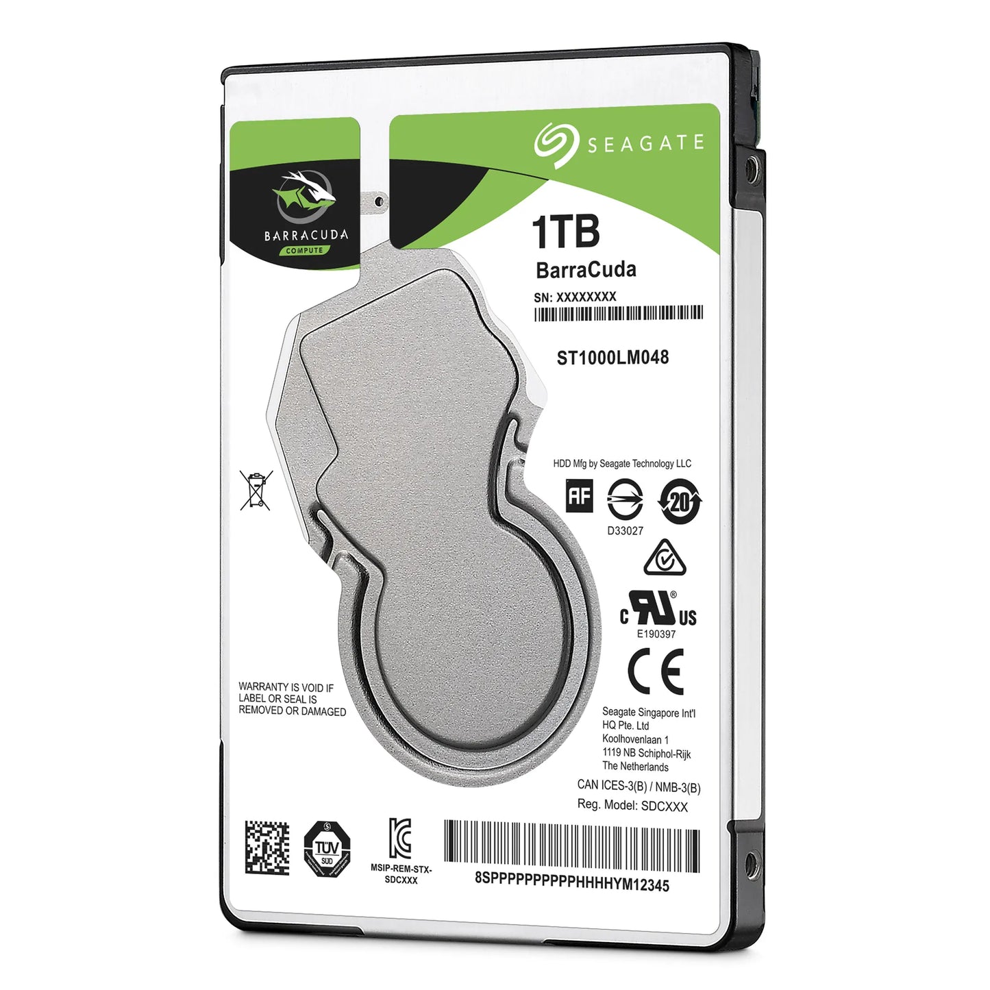 Seagate Barracuda 1TB; 2.5'' Notebook Drive; SATA 6GB/S; Rpm 5400; 128MB Cache 7MM image 2