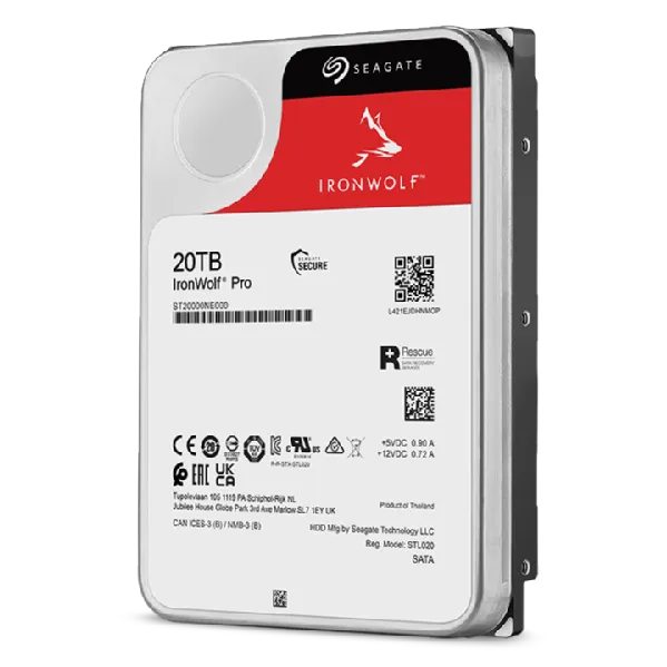 Seagate Ironwolf Pro ST2000NT001 20TB 3.5'' Hdd Nas Drives 7200 Rpm; SATA 6GB/S Interface; 256MB CACHE;550TB/YEAR; Unlimited Bay image 5