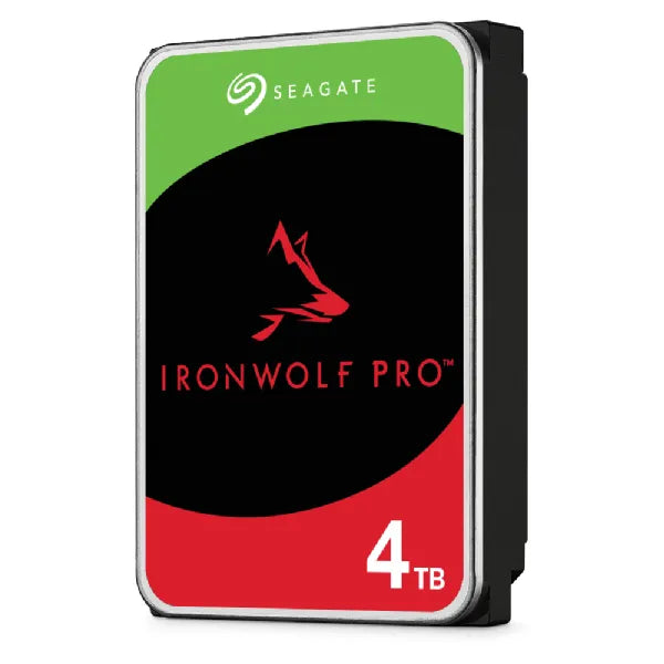 Seagate Ironwolf Pro 4TB 3.5'' Hdd Nas Drives 7200 Rpm; SATA 6GB/S Interface; 256MB CACHE;550TB/YEAR; Unlimited Bays
