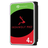 Seagate Ironwolf Pro 4TB 3.5'' Hdd Nas Drives 7200 Rpm; SATA 6GB/S Interface; 256MB CACHE;550TB/YEAR; Unlimited Bays