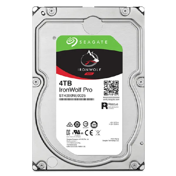 Seagate Ironwolf Pro 4TB 3.5'' Hdd Nas Drives 7200 Rpm; SATA 6GB/S Interface; 256MB CACHE;550TB/YEAR; Unlimited Bays image 2