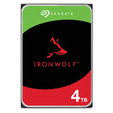 Seagate Ironwolf 4TB 3.5'' Hdd Nas Drives; SATA 6GB/S Interface; 1-8 Bays Supported; Mut: 180TB/YEAR; Rv: Yes; Dual