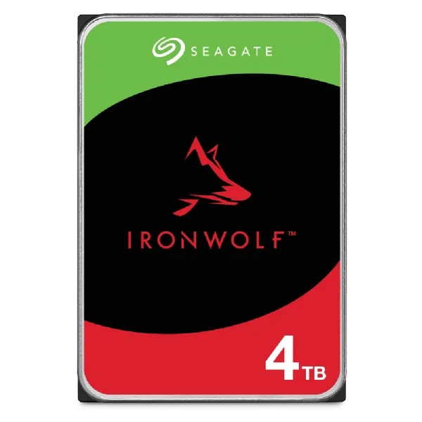 Seagate Ironwolf 4TB 3.5'' Hdd Nas Drives; SATA 6GB/S Interface; 1-8 Bays Supported; Mut: 180TB/YEAR; Rv: Yes; Dual image 2