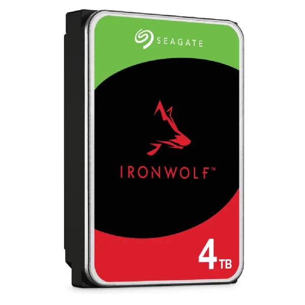 Seagate Ironwolf 4TB 3.5'' Hdd Nas Drives; SATA 6GB/S Interface; 1-8 Bays Supported; Mut: 180TB/YEAR; Rv: Yes; Dual image 3