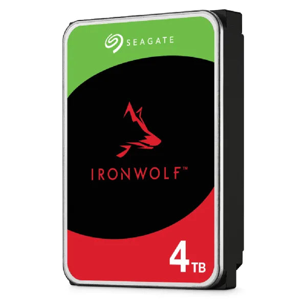 Seagate Ironwolf 4TB 3.5'' Hdd Nas Drives; SATA 6GB/S Interface; 1-8 Bays Supported; Mut: 180TB/YEAR; Rv: Yes; Dual image 5