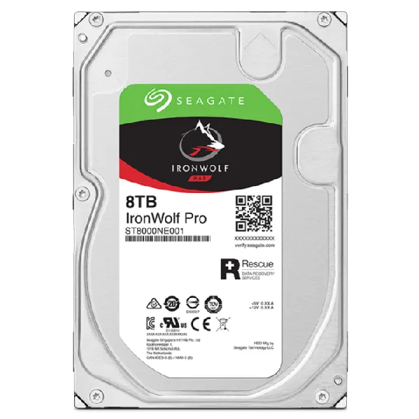 Seagate Ironwolf Pro 8TB 3.5'' Hdd Nas Drives 7200 Rpm; SATA 6GB/S Interface; 256MB CACHE;550TB/YEAR; Unlimited Bays image 2