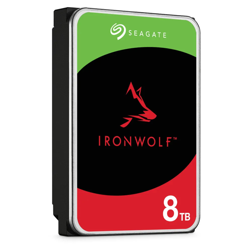 Seagate Ironwolf 8TB 3.5'' Hdd Nas Drives; SATA 6GB/S Interface; 1-8 Bays Supported; Mut: 180TB/YEAR; Rv: Yes; Dual image 3