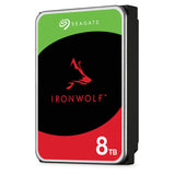 Seagate Ironwolf 8TB 3.5'' Hdd Nas Drives; SATA 6GB/S Interface; 1-8 Bays Supported; Mut: 180TB/YEAR; Rv: Yes; Dual image 5
