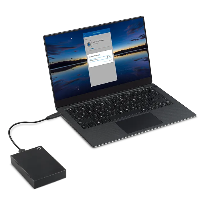 Seagate One Touch 5TB; 2.5''; USB 3.0; External Hdd Black; Includes Seagate Rescue Data Recovery Service; 3 Year W