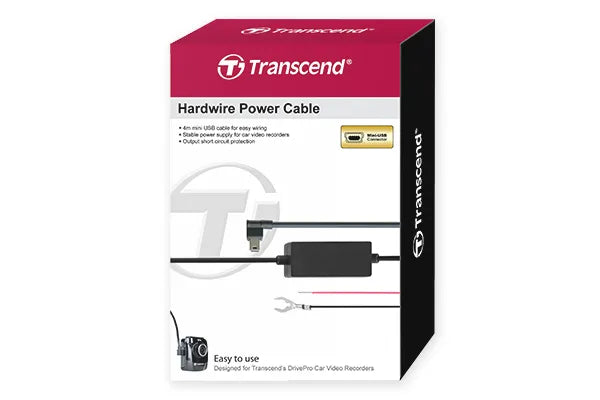 Transcend Micro USB Hardwire Cable For Dash Cam image 2