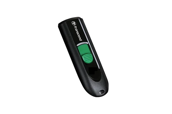 Transcend 128GB JF790C USB C (5GPBS) Capless Flash Drive Black And Green image 2