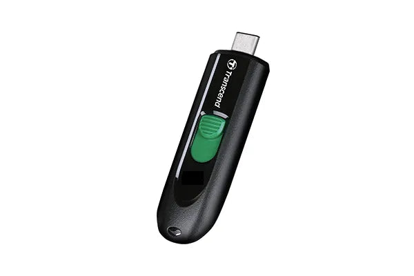 Transcend 128GB JF790C USB C (5GPBS) Capless Flash Drive Black And Green image 4