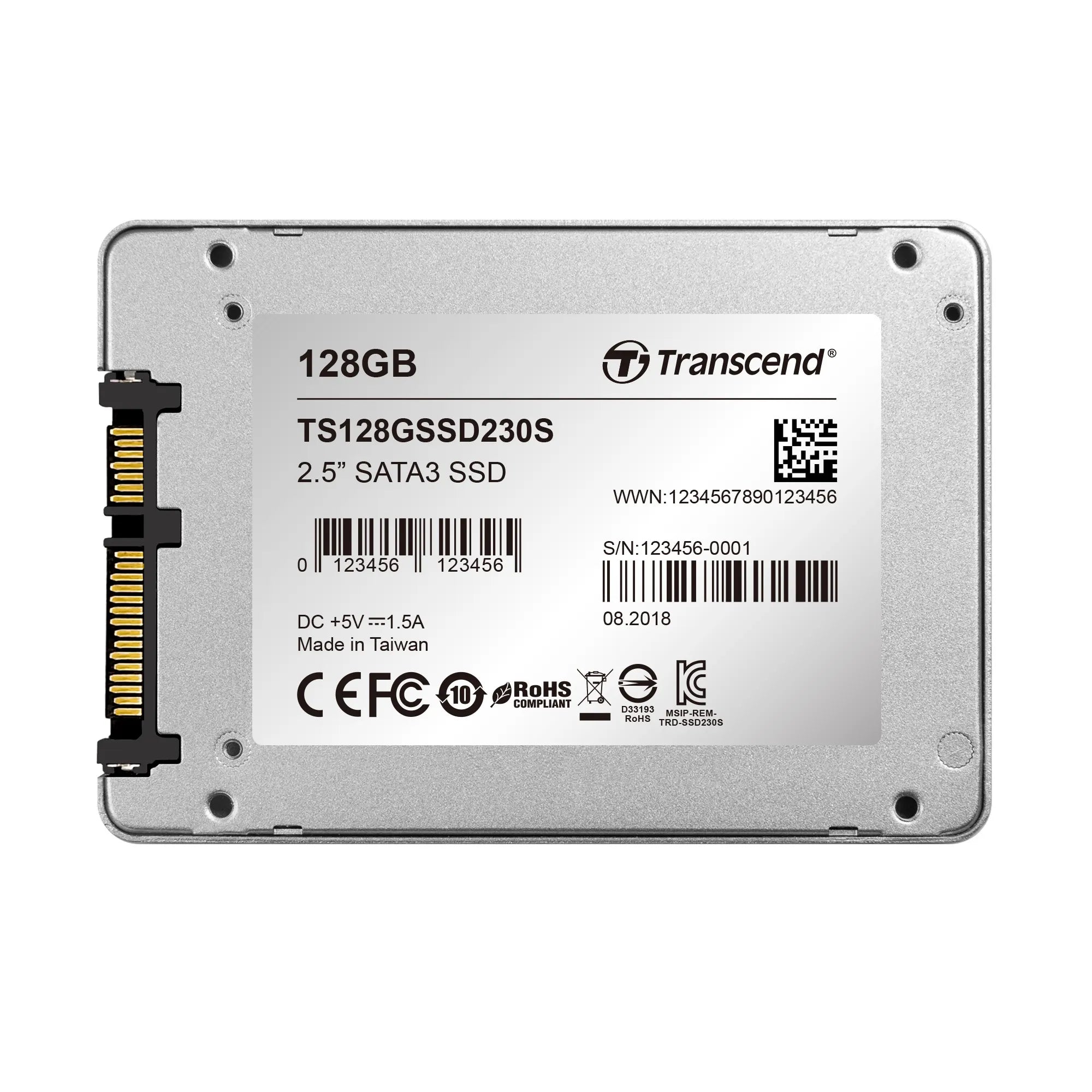 Transcend 128GB SSD230 2.5' SSD Drive- SATA III 3D Tlc With DRAM Cache 560MB/S Read 380MB/S Write 70 Tbw image 4