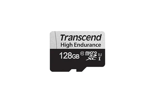 Transcend 350V 128GB High Endurance Micro Sd Uhs-I U1 CLASS10 Read 100 Mb/S Write 45MB/S With Sd Adptor image 2